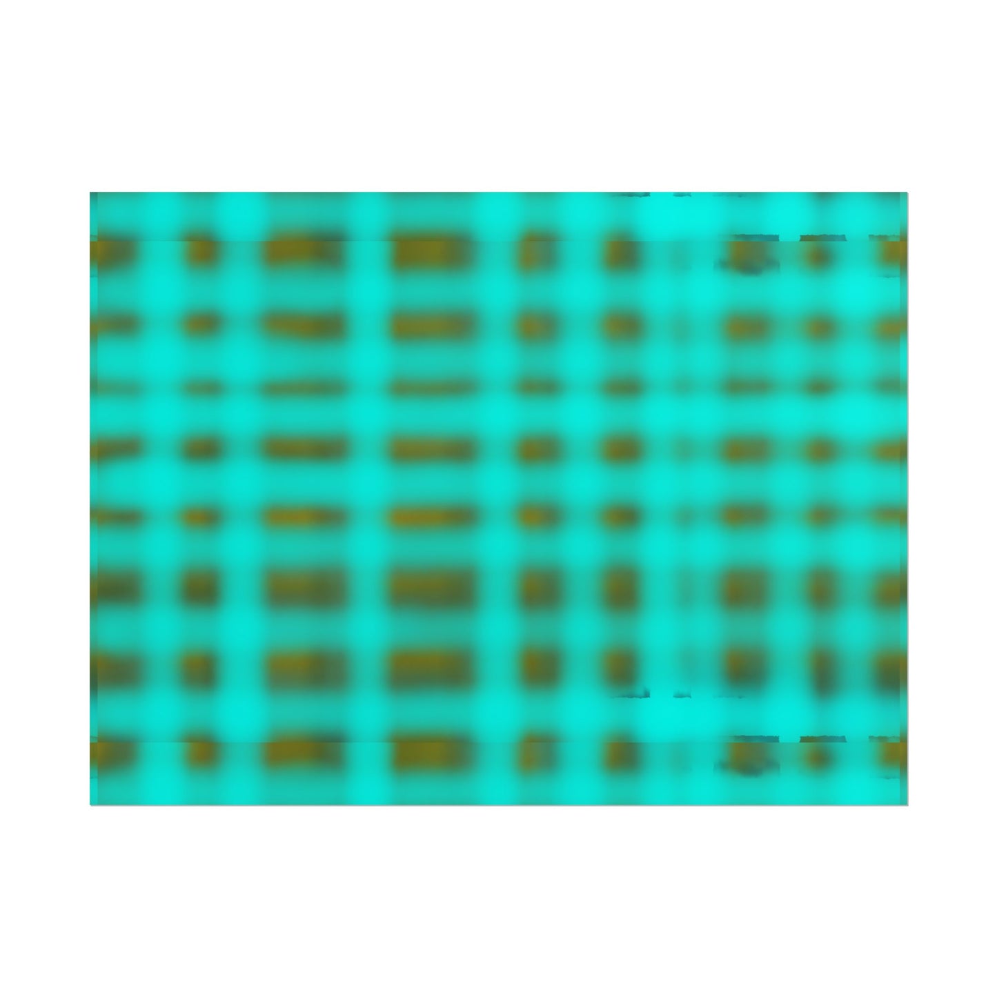 Teal Grid Abstract Poster — Modern Geometric Wall Art