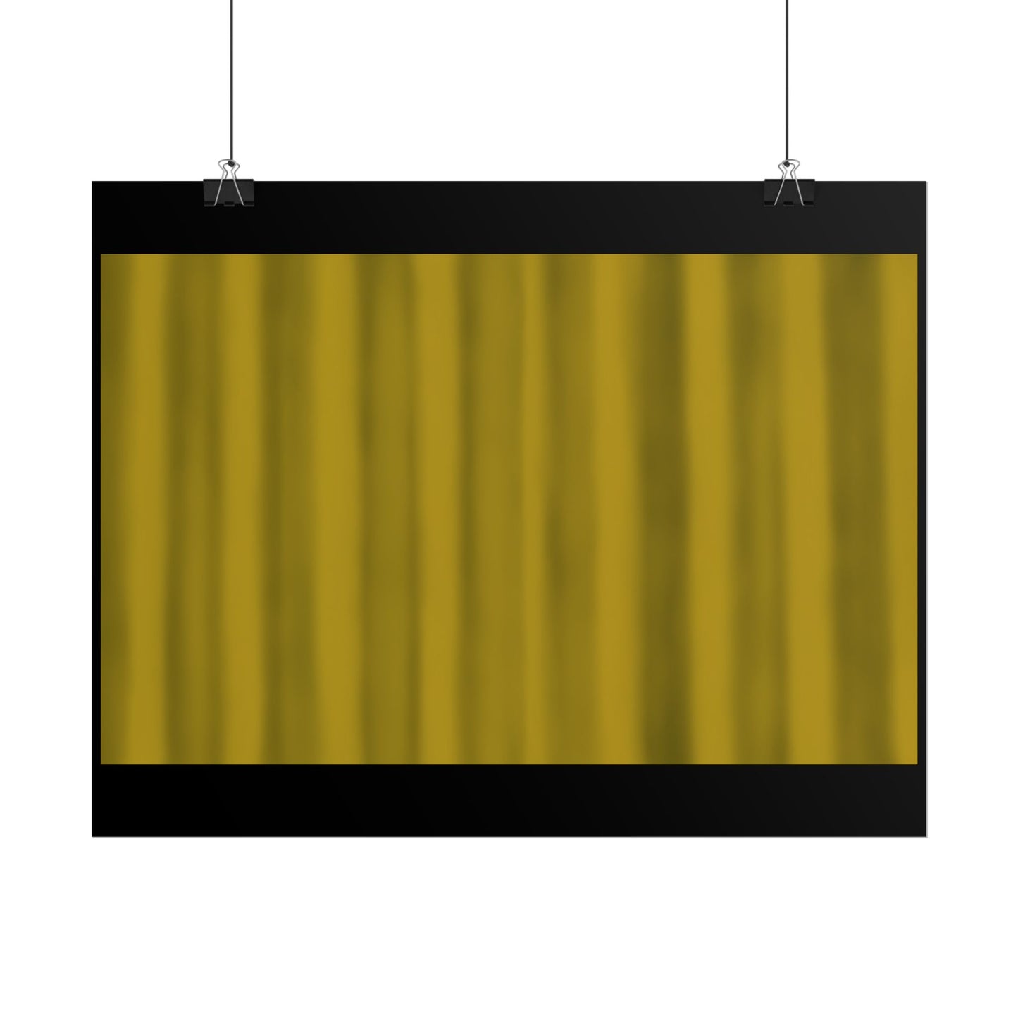 Gold Curtain Rolled Poster — Theater Stage Wall Art