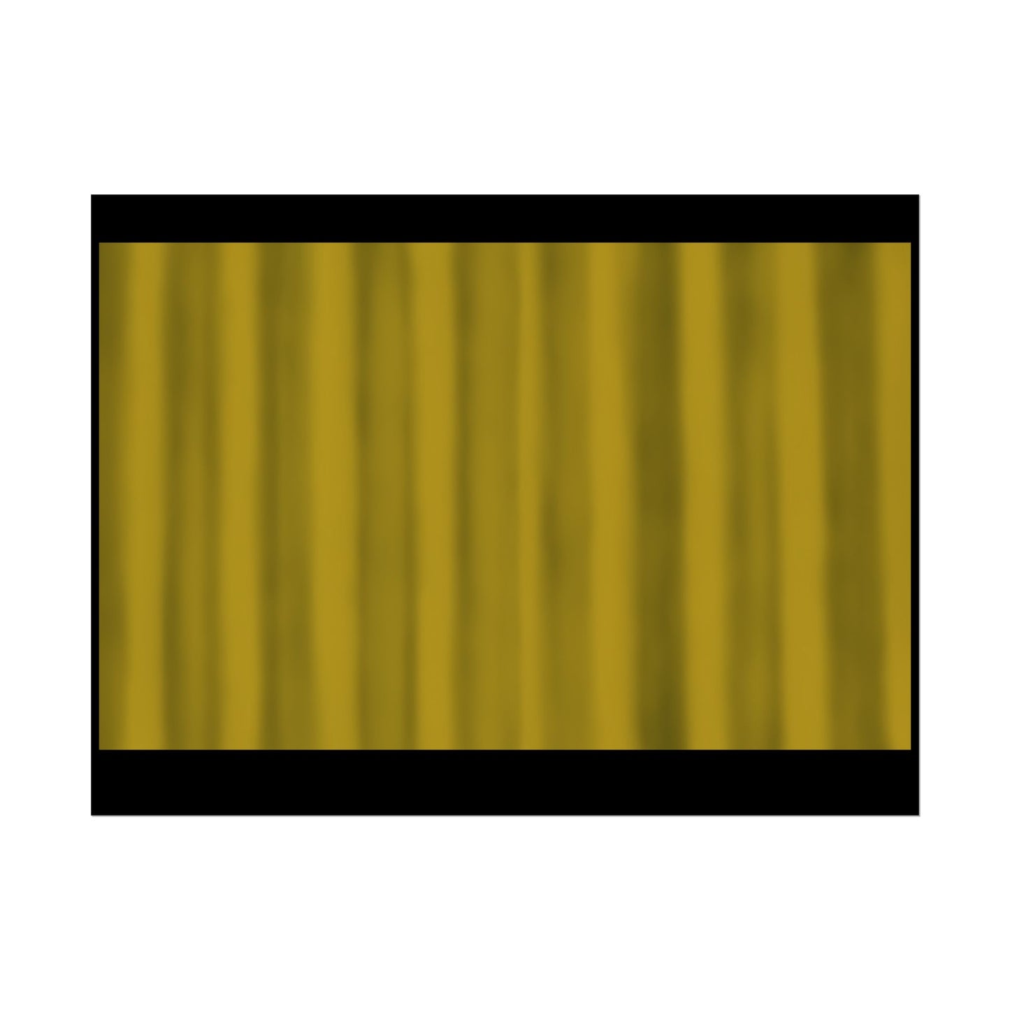 Gold Curtain Rolled Poster — Theater Stage Wall Art