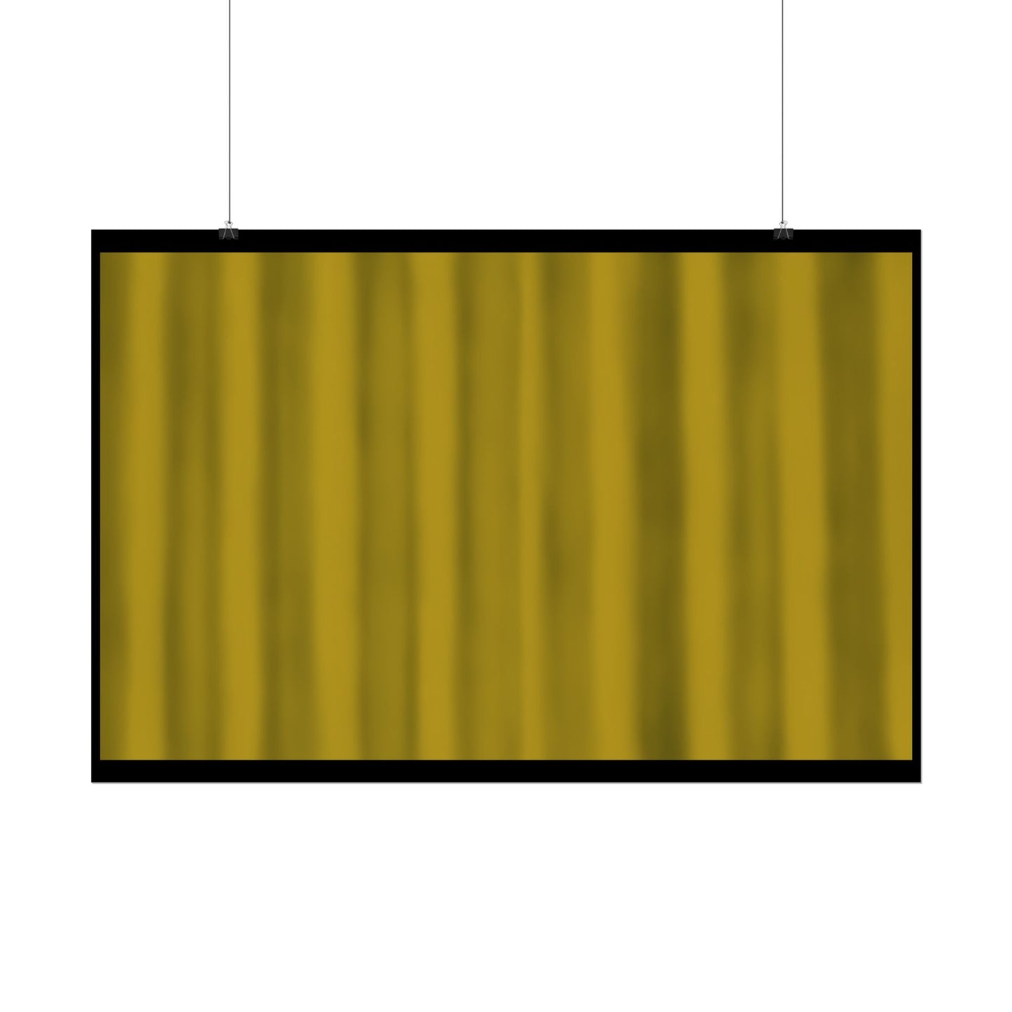 Gold Curtain Rolled Poster — Theater Stage Wall Art