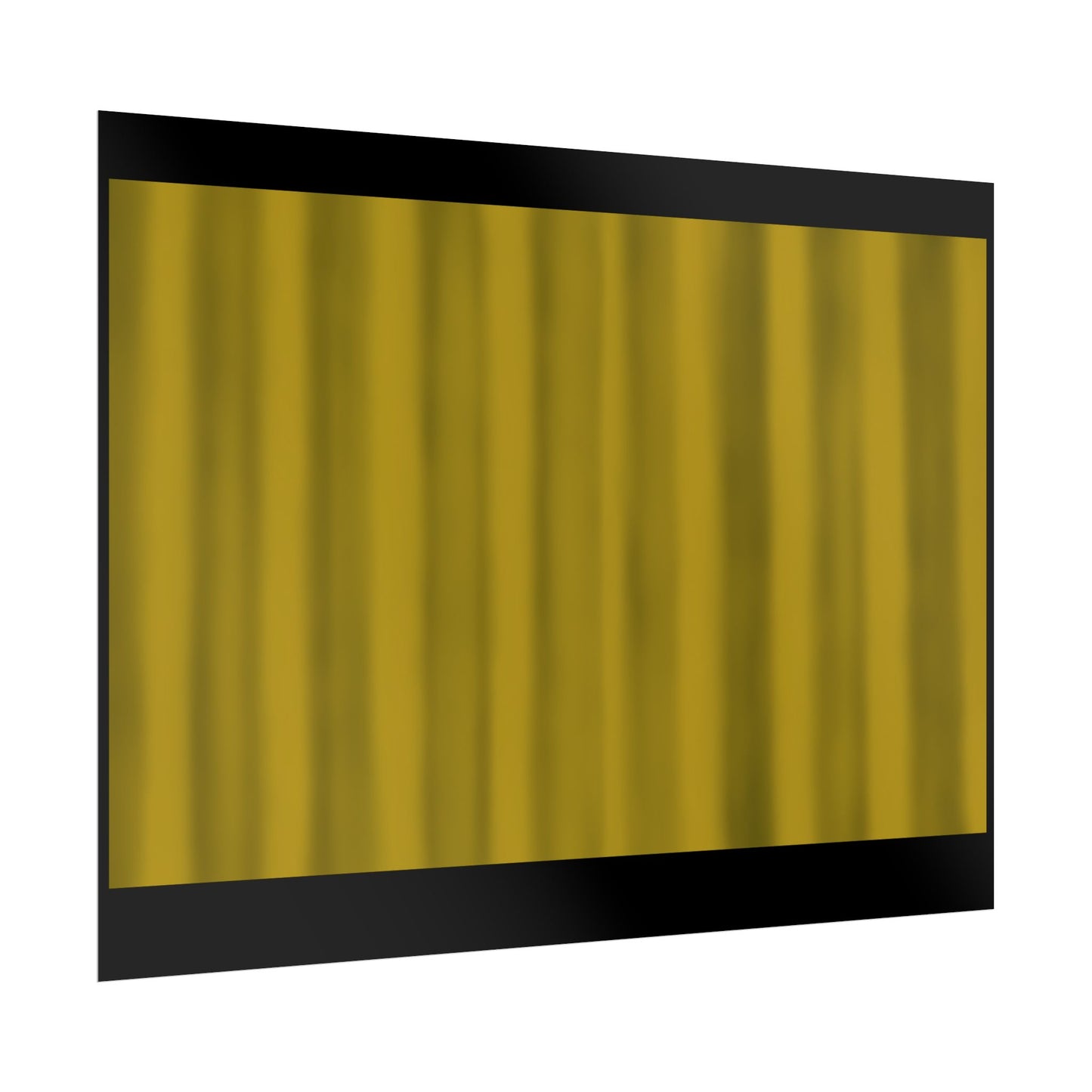 Gold Curtain Rolled Poster — Theater Stage Wall Art