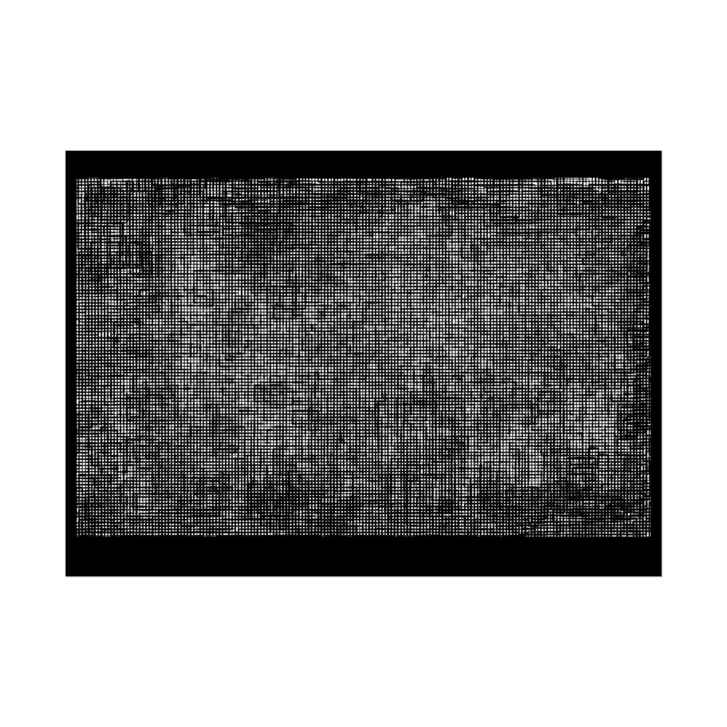 Grunge Black Texture Poster  "Shadow figures"— Distressed Vintage Wall Art (Rolled Poster)