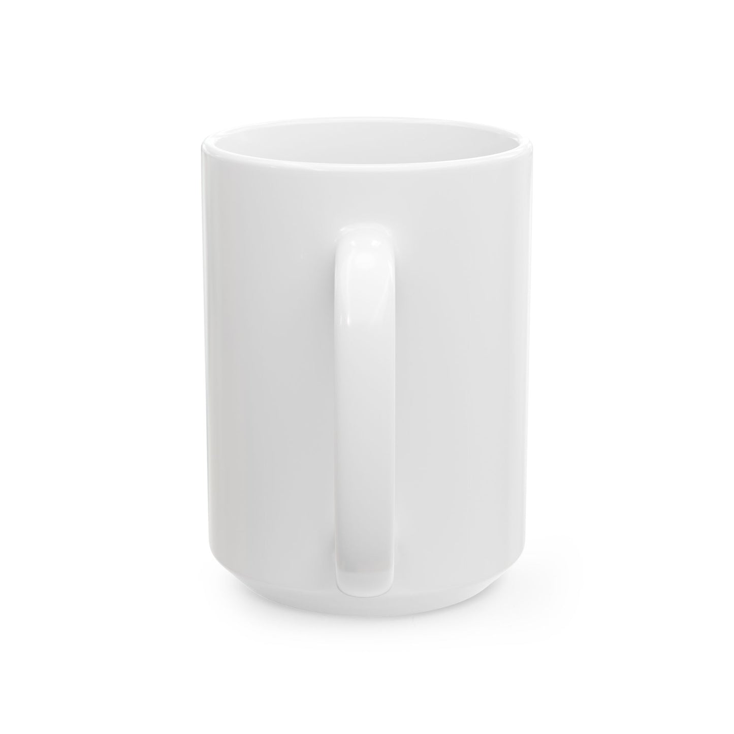 Black Geometric Maze Ceramic Mug — Modern Patterned 11oz/15oz Coffee Mug