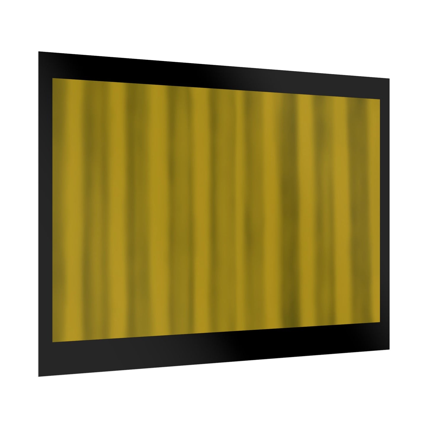 Gold Curtain Rolled Poster — Theater Stage Wall Art