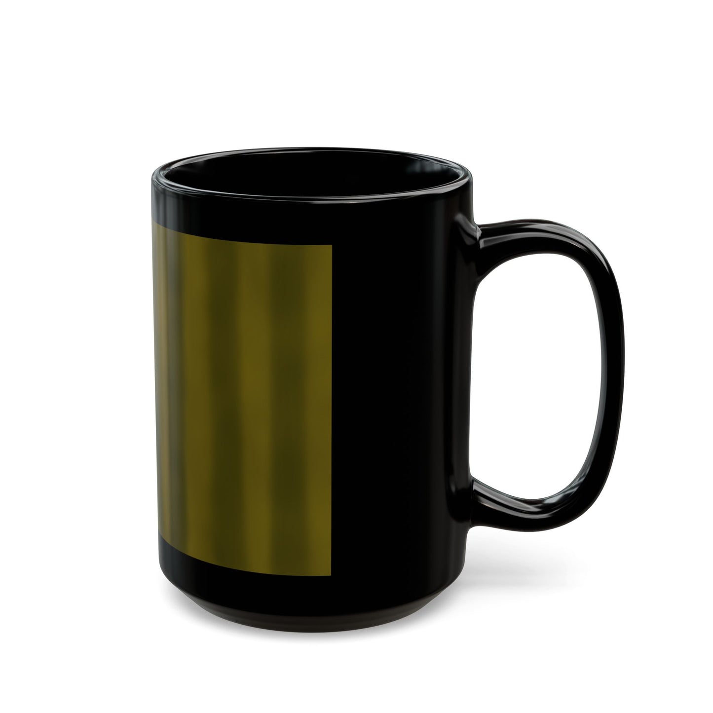gold Striped Black Mug – 11oz & 15oz ceramic mug