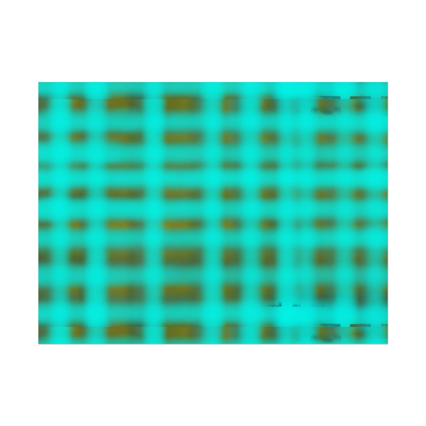 Teal Grid Abstract Poster — Modern Geometric Wall Art