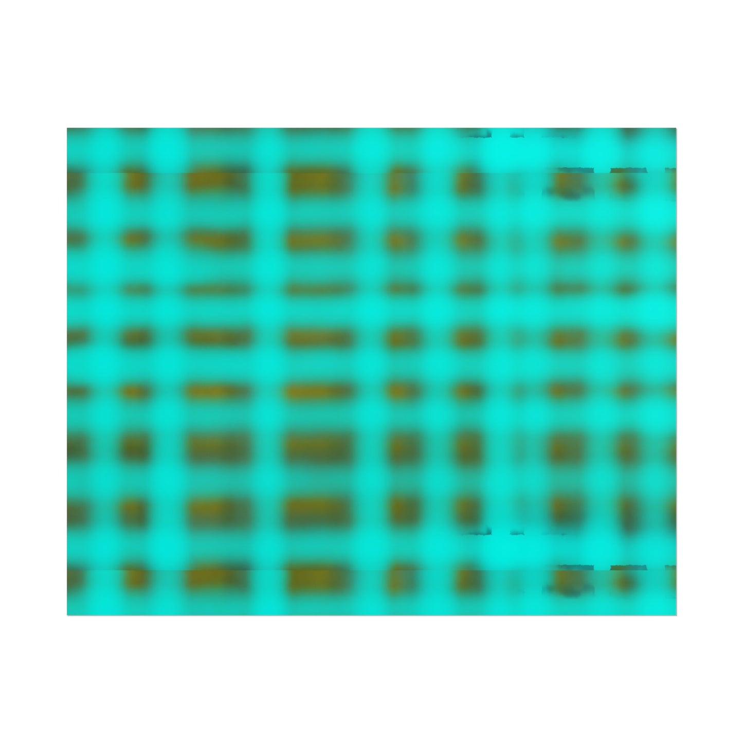 Teal Grid Abstract Poster — Modern Geometric Wall Art