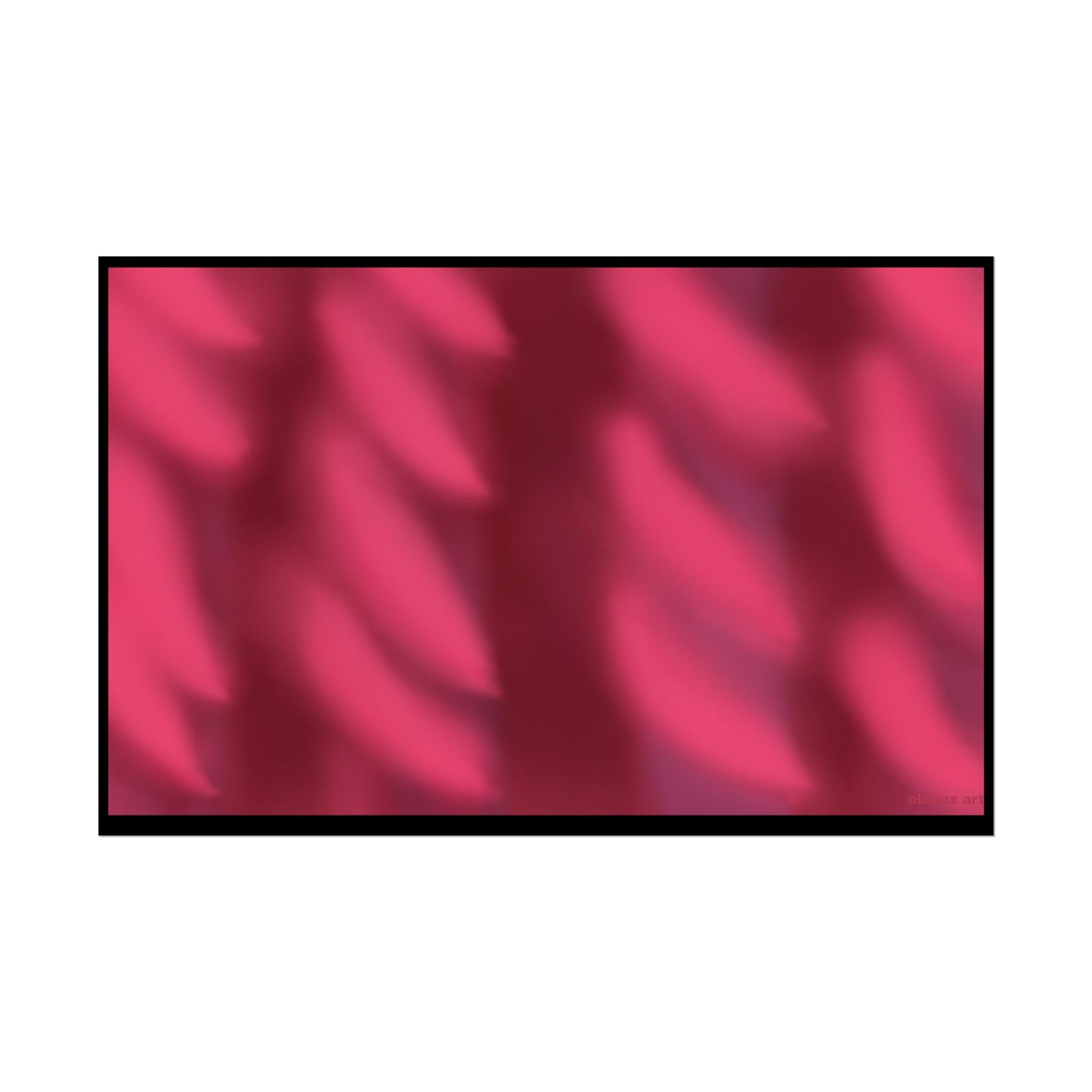Rolled Poster – Abstract Pink Velvet Waves Art Print