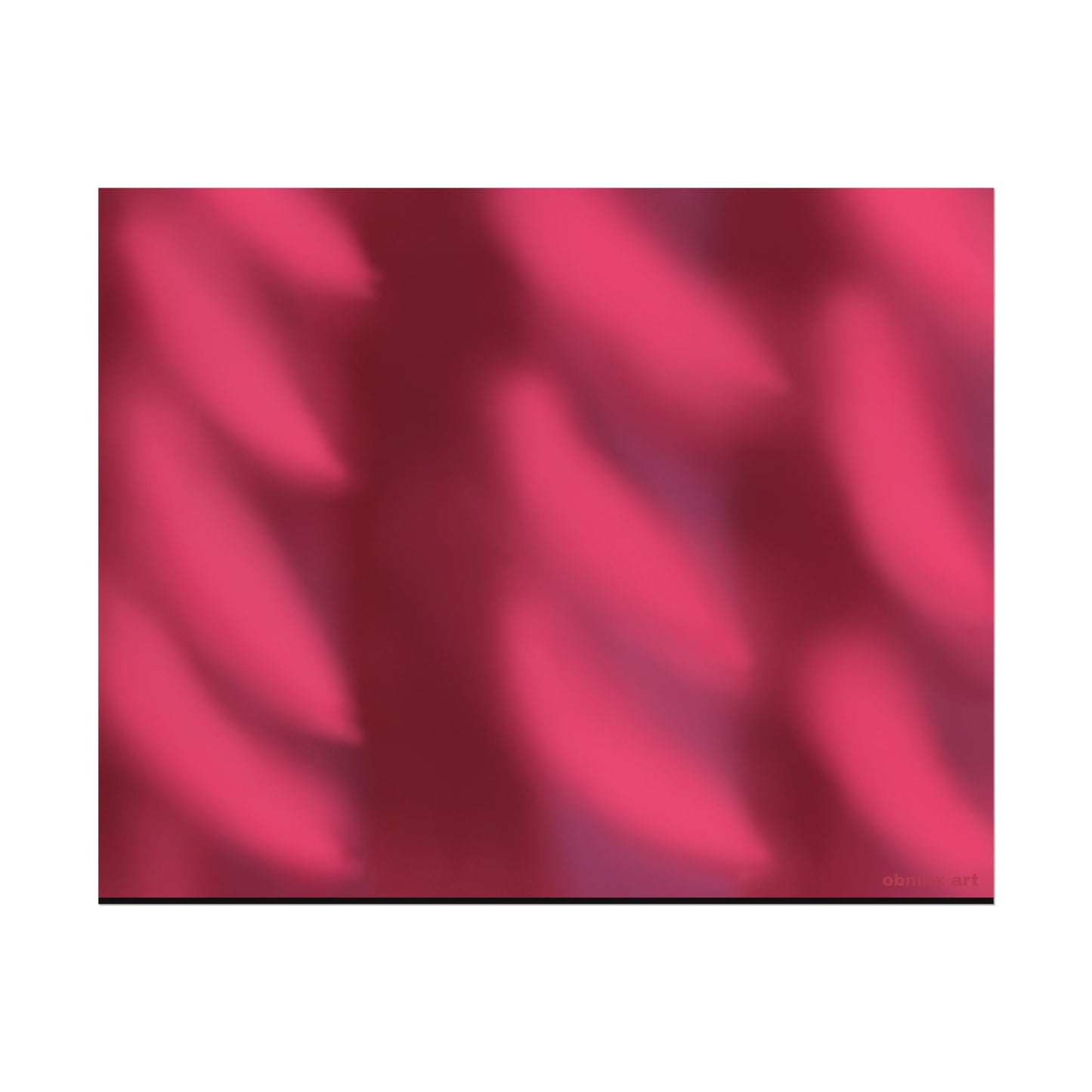 Rolled Poster – Abstract Pink Velvet Waves Art Print