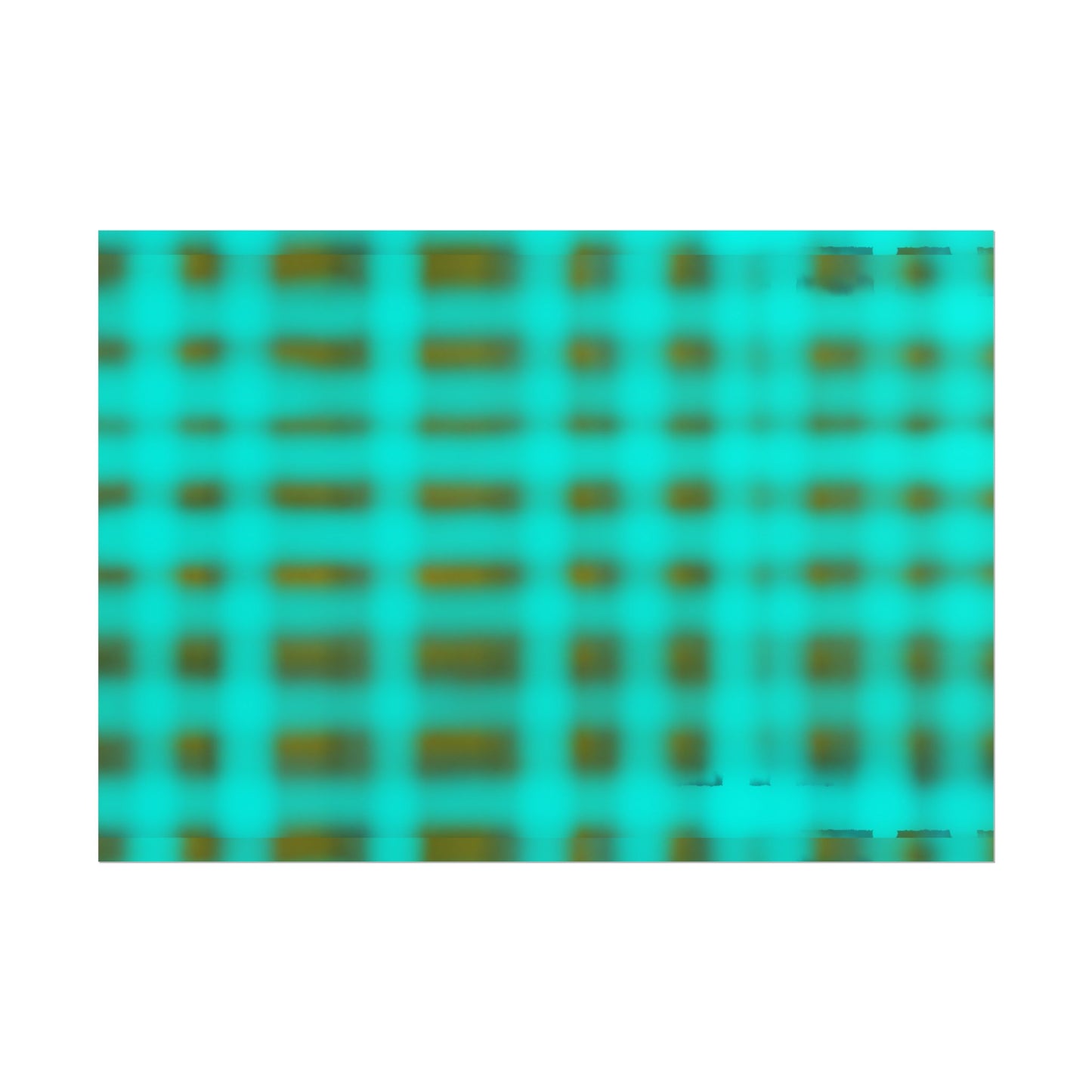 Teal Grid Abstract Poster — Modern Geometric Wall Art