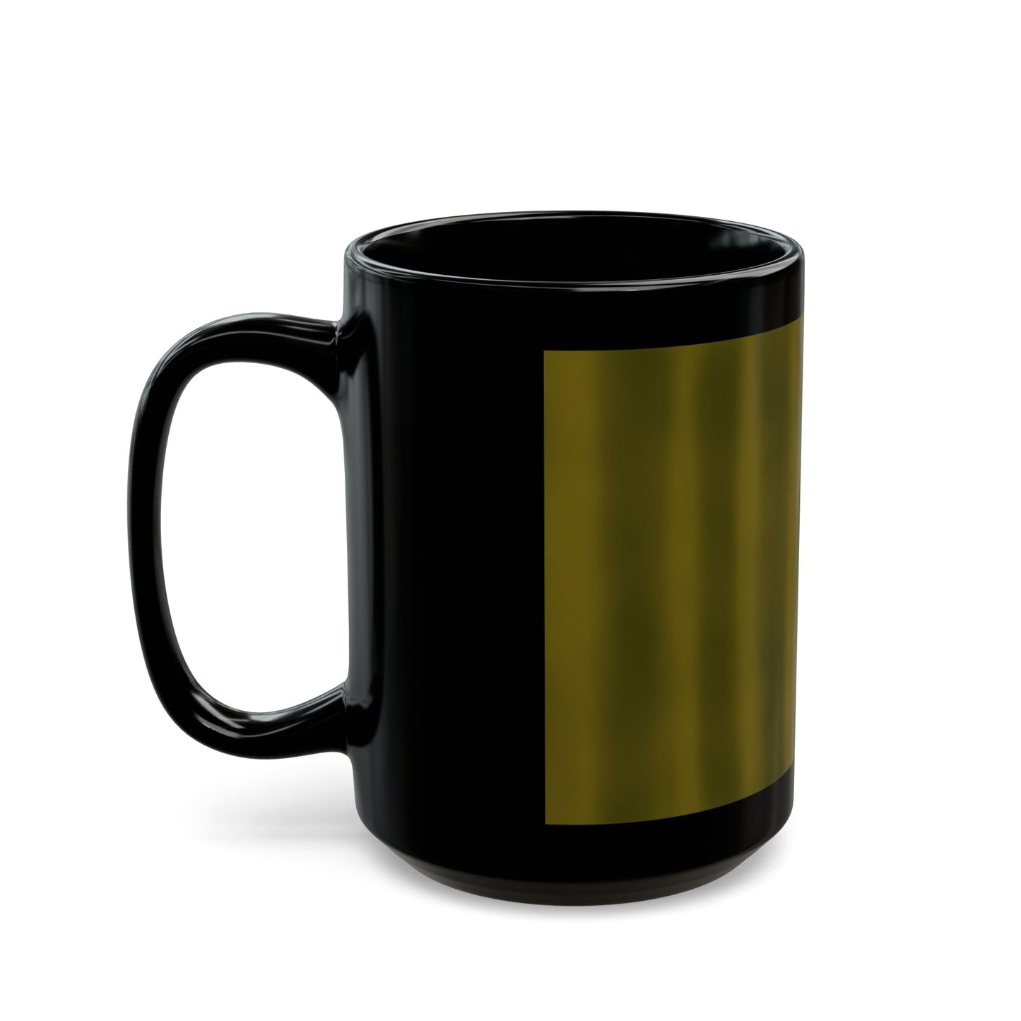 gold Striped Black Mug – 11oz & 15oz ceramic mug