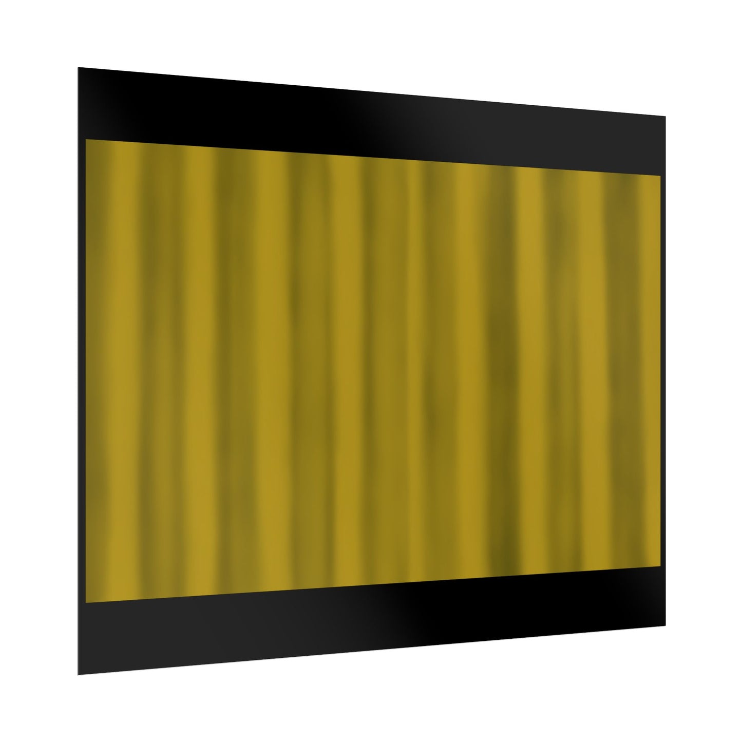 Gold Curtain Rolled Poster — Theater Stage Wall Art