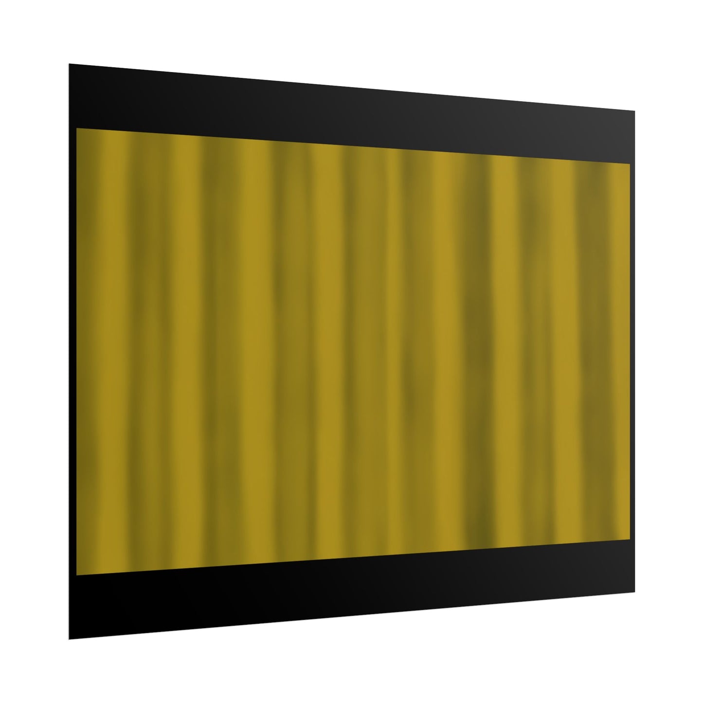 Gold Curtain Rolled Poster — Theater Stage Wall Art
